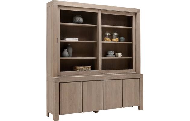 Goossens buffetkast clear blank eiken - 8170791-04