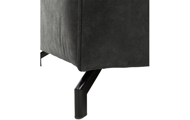 Goossens zitbank calvin grijs micro leer - 8171143-635-03