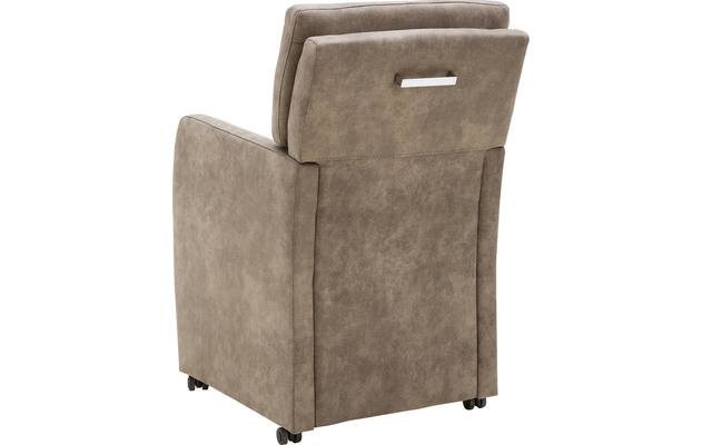 Goossens eetkamerstoel leen bruin microvezel - 8171206-03
