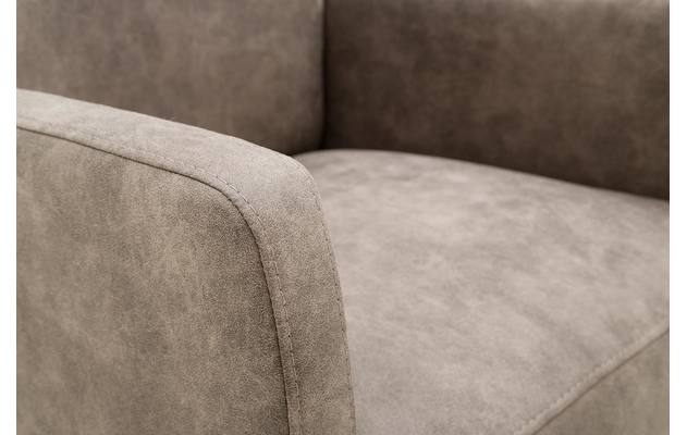 Goossens eetkamerstoel leen bruin microvezel - 8171206-05