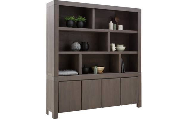 Goossens buffetkast clear donker bruin eiken - 8171208-03