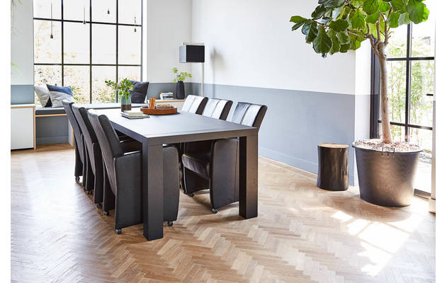 Goossens excellent eetkamerstoel riva zwart leer - 8171271-02