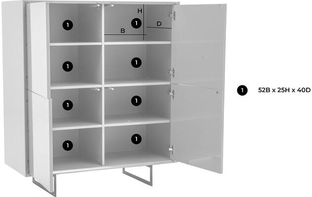Goossens basic opbergkast vienna bruin mdf - 8171316-goossens-basic-vienna-opbergkast-51