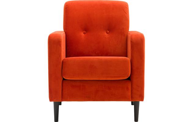 Goossens fauteuil hipp geel stof - 8171441-02