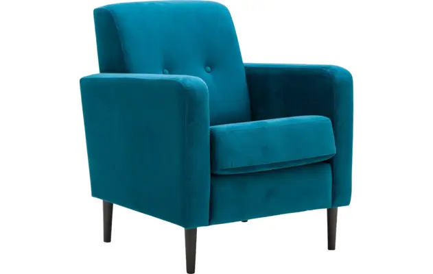 Goossens fauteuil hipp groen stof - 8171443-01