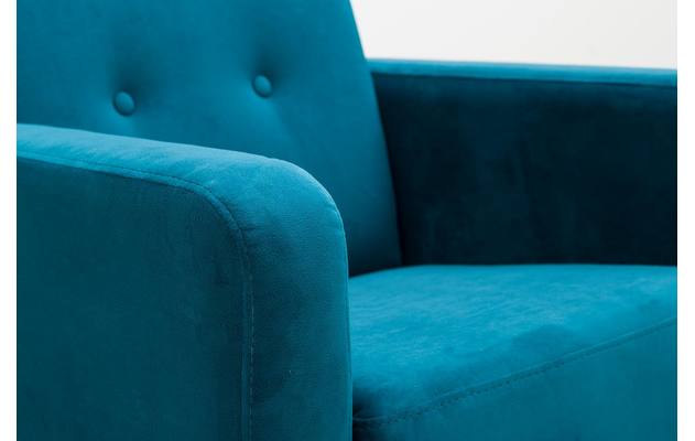 Goossens fauteuil hipp groen stof - 8171443-05