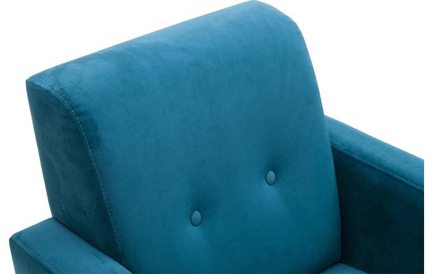 Goossens fauteuil hipp groen stof - 8171443-06