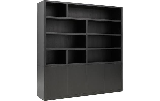 Goossens buffetkast barcelona zwart eiken - 8171447-04
