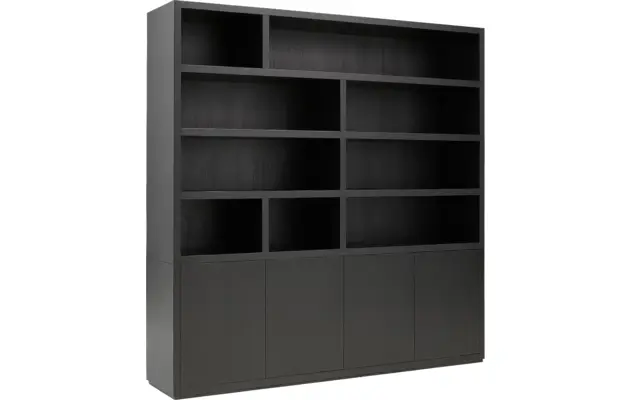 Goossens buffetkast barcelona zwart eiken - 8171447-04