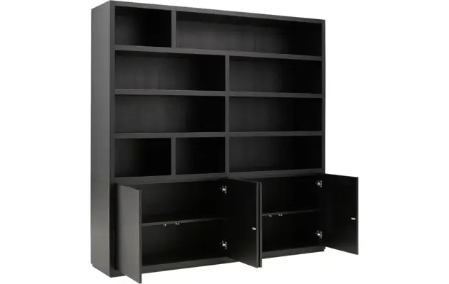 Goossens buffetkast barcelona zwart eiken - 8171447-05