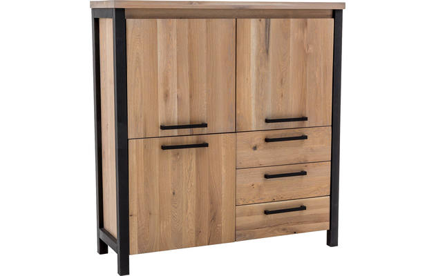 Goossens opbergkast santos bruin eiken - 8171978-03