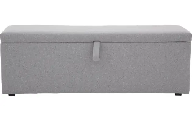 Goossens bedbank dutch comfort line b grijs stof - 8180126-01