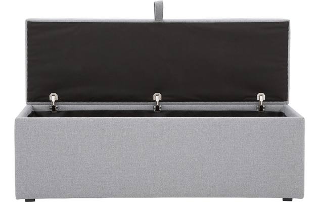 Goossens bedbank dutch comfort line b grijs stof - 8180126-02