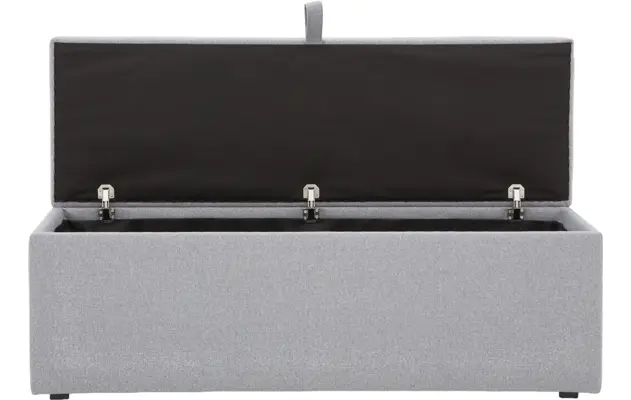 Goossens bedbank dutch comfort line b grijs stof - 8180126-02