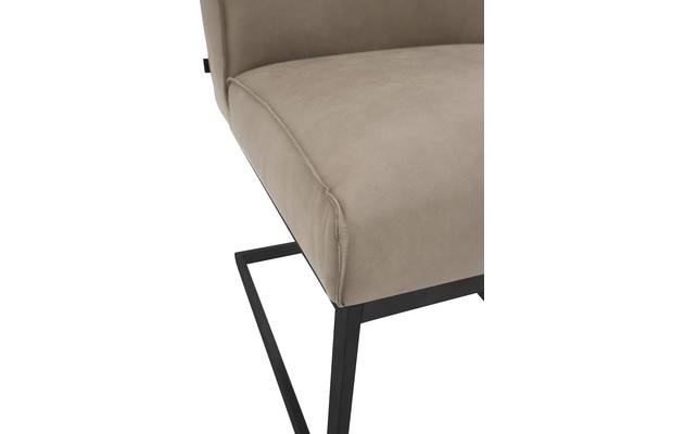 Goossens excellent eetkamerstoel tom bruin leer - 8180200-06-zwartepoot