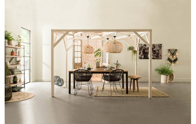 Goossens eettafel santos bruin eiken - 8180221-01