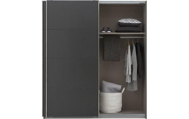 Goossens basic kledingkast miami grijs hoogwaardig meubelplaat - 8180319-A-04