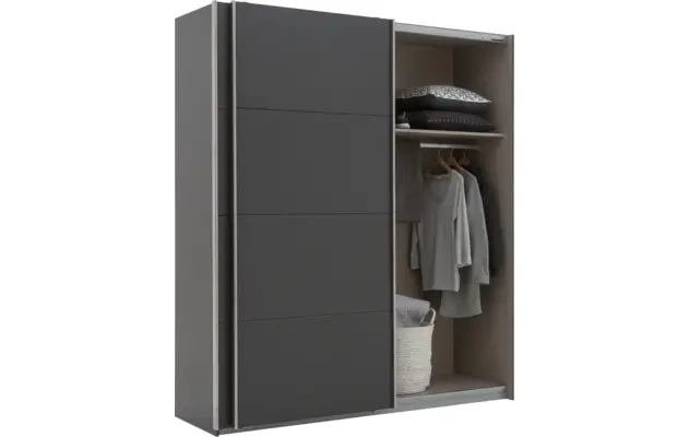 Goossens basic kledingkast miami grijs hoogwaardig meubelplaat - 8180319-A-05