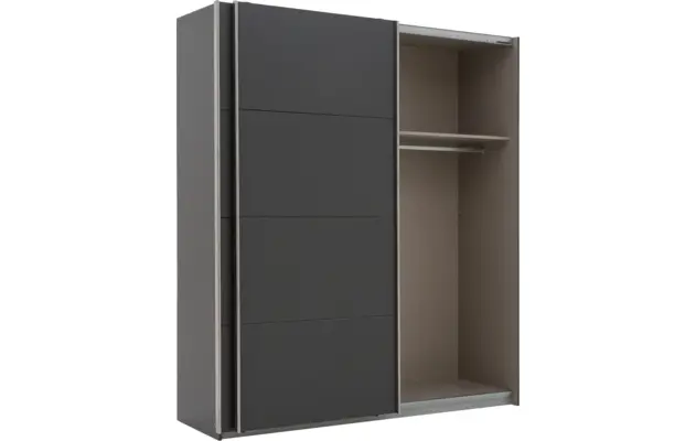 Goossens basic kledingkast miami grijs hoogwaardig meubelplaat - 8180319-A-06