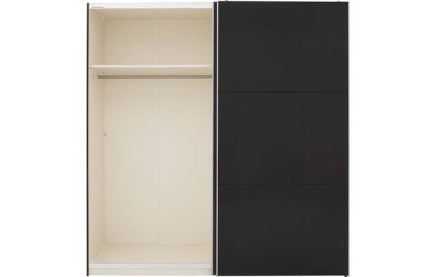 Goossens kledingkast sydney zwart hoogwaardig meubelplaat - 8180435-01