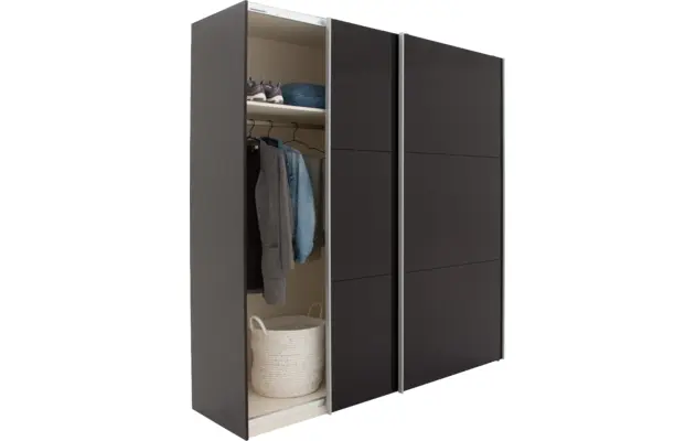 Goossens kledingkast sydney zwart hoogwaardig meubelplaat - 8180435-04