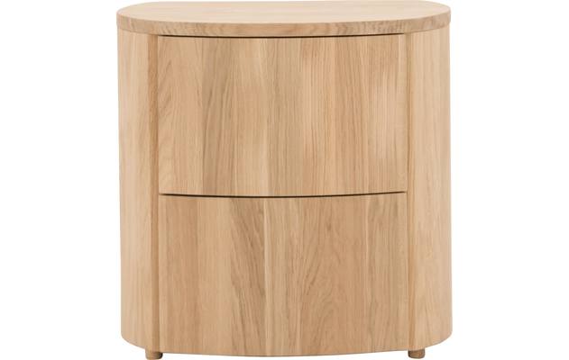 Goossens excellent nachtkastje donna onbewerkt eiken - 8180703-01