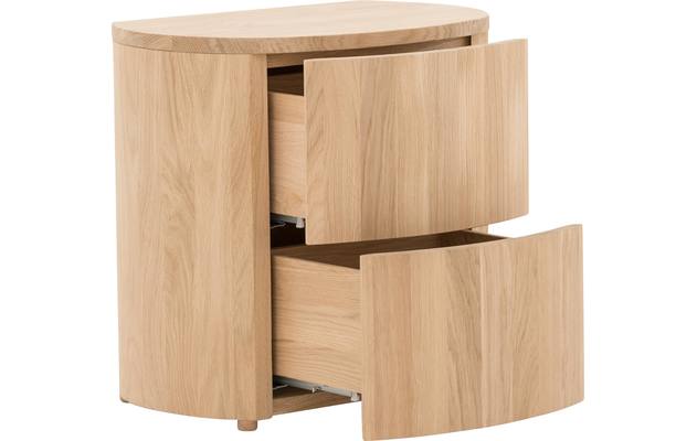 Goossens excellent nachtkastje donna onbewerkt eiken - 8180703-03