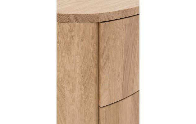 Goossens excellent nachtkastje donna onbewerkt eiken - 8180703-06