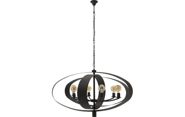 Goossens excellent hanglamp dauphine zwart metaal - 8180883-02