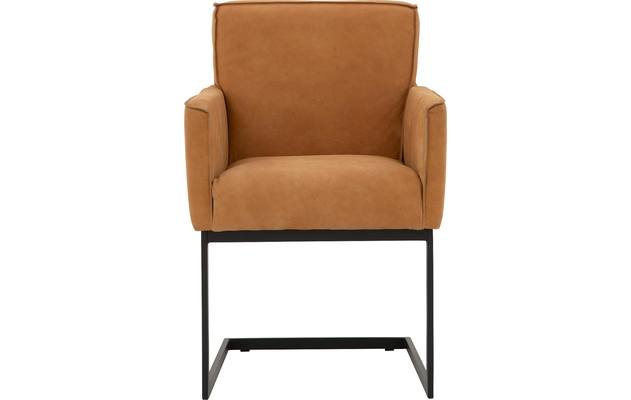 Goossens excellent eetkamerstoel tom bruin leer - 8180984-01