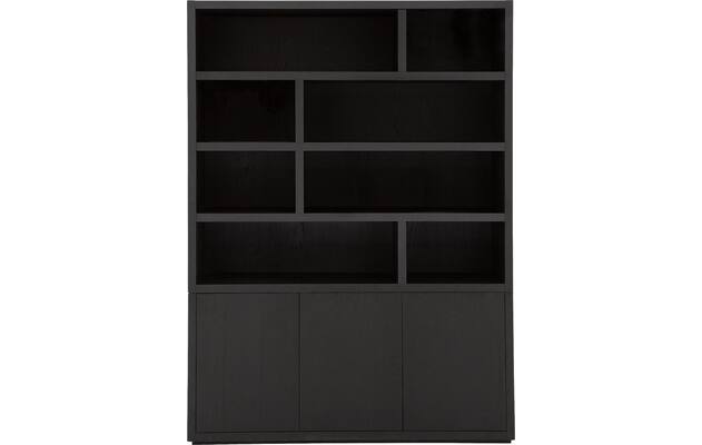 Goossens buffetkast barcelona zwart eiken - 8181001-01-bovendeel-gedraaid