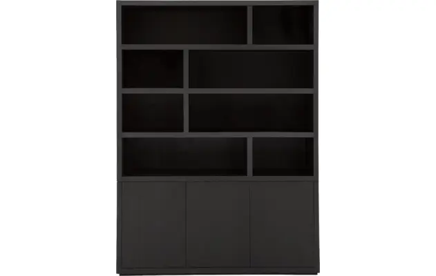Goossens buffetkast barcelona zwart eiken - 8181001-01-bovendeel-gedraaid