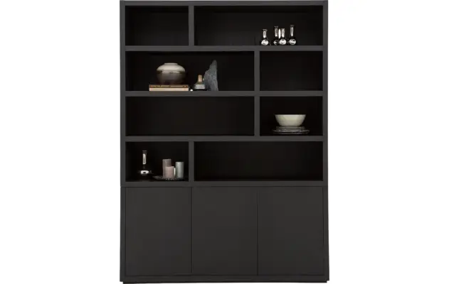 Goossens buffetkast barcelona zwart eiken - 8181001-01