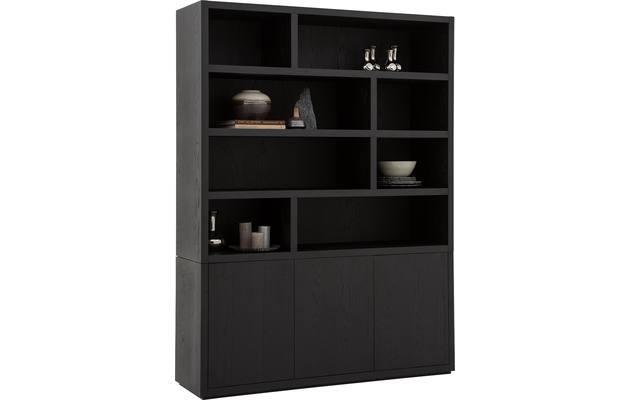 Goossens buffetkast barcelona zwart eiken - 8181001-02