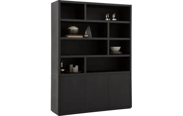 Goossens buffetkast barcelona zwart eiken - 8181001-02