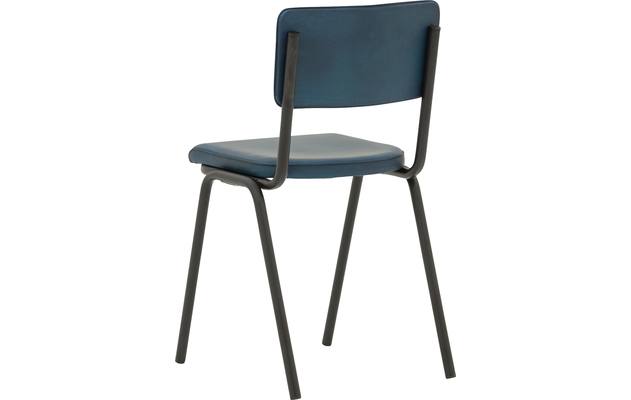 Goossens eetkamerstoel chaplin blauw leer - 8181080-03