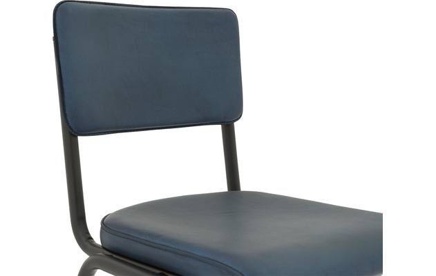 Goossens eetkamerstoel chaplin blauw leer - 8181080-06