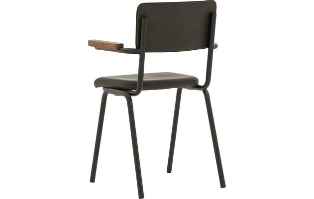 Goossens eetkamerstoel chaplin groen leer - 8181082-03