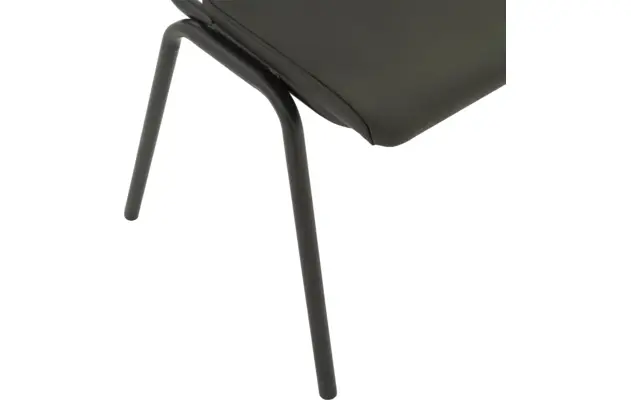 Goossens eetkamerstoel chaplin groen leer - 8181082-05