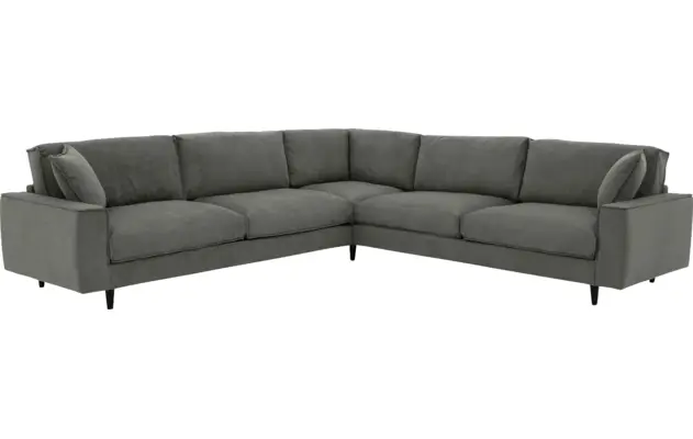 Goossens hoekbank jonas grijs stof - 8181093-1456-02