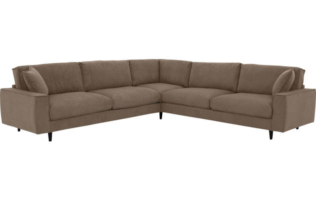 Goossens hoekbank jonas grijs stof - 8181093-1458-02