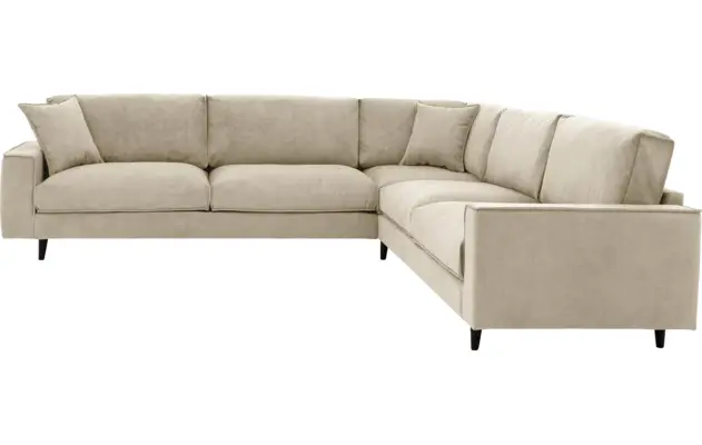 Goossens hoekbank jonas beige stof - 8181093-1459-10