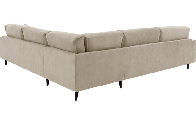 Goossens hoekbank jonas beige stof - 8181093-1459-16