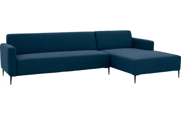 Goossens loungebank key west blauw stof - 8181098-56-03-gespiegeld