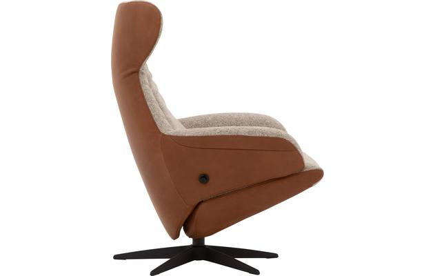 Goossens excellent relaxstoel avec bruin leer - 8181130-06