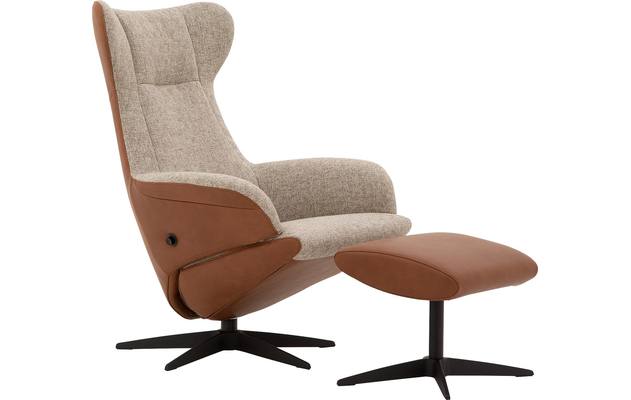 Goossens excellent relaxstoel avec bruin leer - 8181130-14