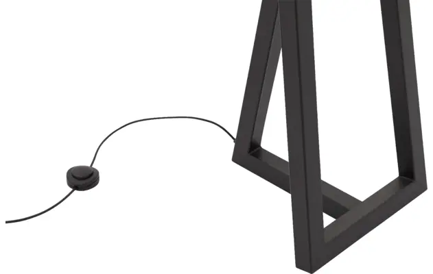 Goossens excellent vloerlamp marina zwart metaal - 8181135-04