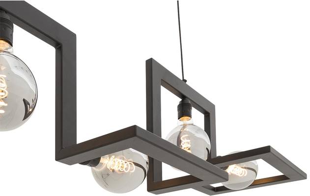 Goossens hanglamp anouk zwart metaal - 8181138-03