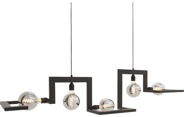 Goossens hanglamp anouk zwart metaal - 8181138-05