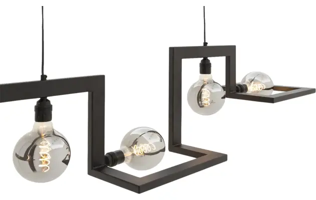 Goossens hanglamp anouk zwart metaal - 8181138-07